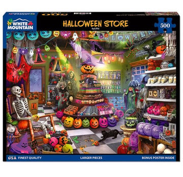 White Mountain White Mountain The Halloween Store Puzzle 500pcs