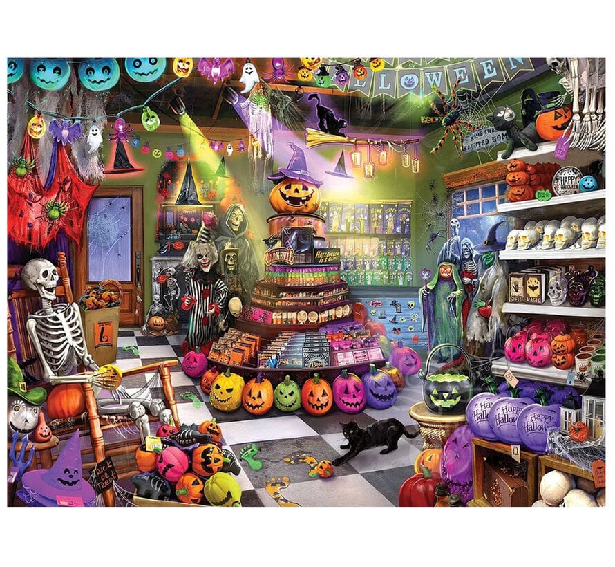 White Mountain The Halloween Store Puzzle 500pcs