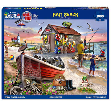 White Mountain White Mountain Bait Shack Seek & Find Puzzle 1000pcs