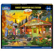 White Mountain White Mountain Sunset Mountain Gas Station Puzzle 1000pcs