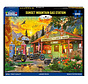 White Mountain Sunset Mountain Gas Station Puzzle 1000pcs