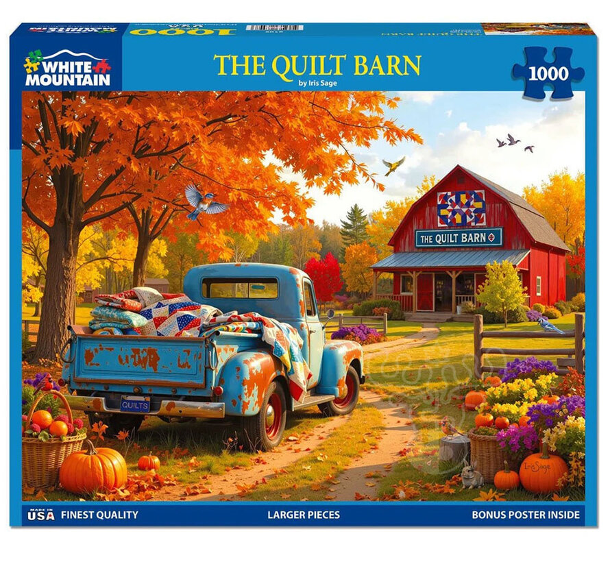 White Mountain The Barn Quilt Puzzle 1000pcs