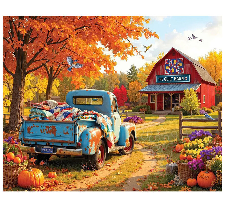White Mountain The Barn Quilt Puzzle 1000pcs