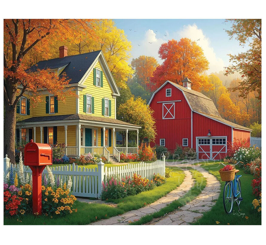 White Mountain Autumnal Bliss Puzzle 1000pcs