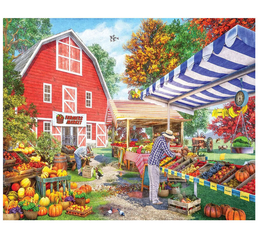 White Mountain Fall Farmers Market Puzzle 1000pcs