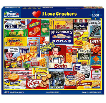 White Mountain White Mountain I Love Crackers Puzzle 1000pcs