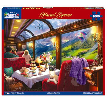 White Mountain White Mountain Glacial Express Puzzle 1000pcs