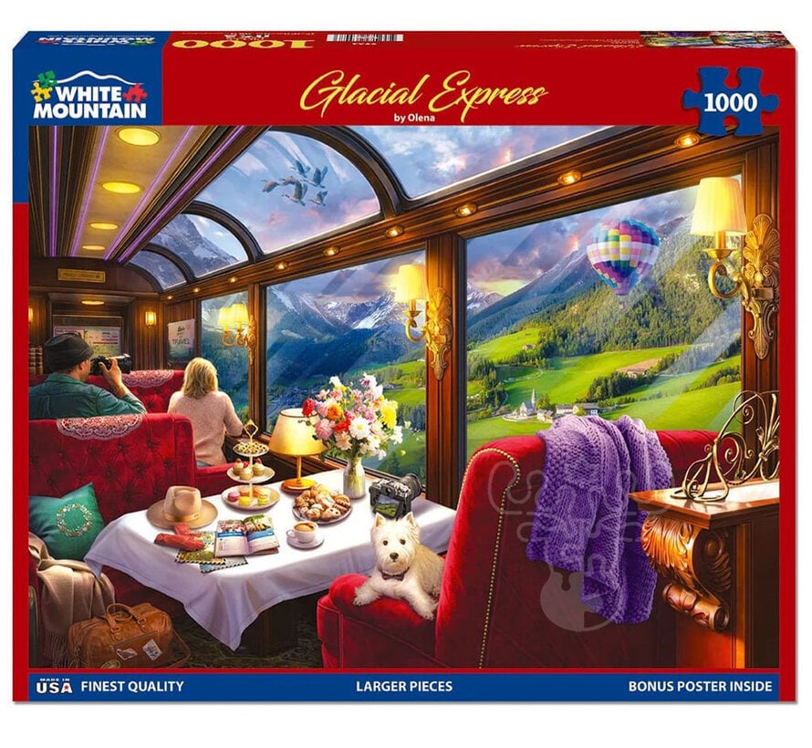 White Mountain Glacial Express Puzzle 1000pcs
