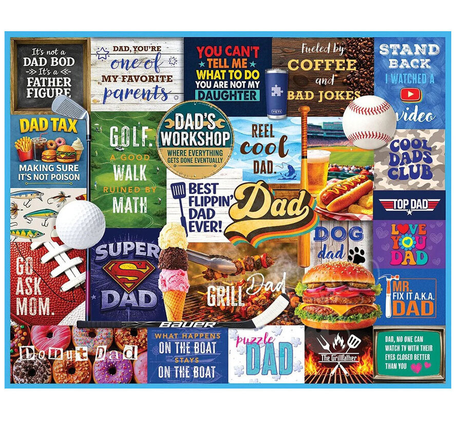 White Mountain I Love Dad Puzzle 1000pcs