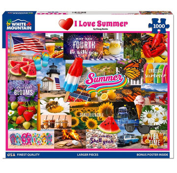 White Mountain White Mountain I Love Summer Puzzle 1000pcs