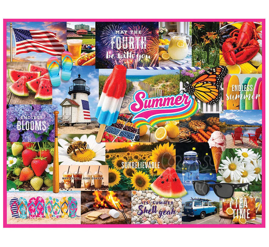White Mountain I Love Summer Puzzle 1000pcs