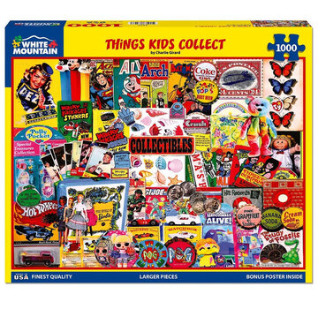 White Mountain White Mountain Things Kids Collect Puzzle 1000pcs