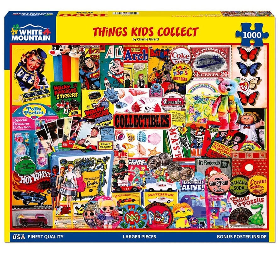 White Mountain Things Kids Collect Puzzle 1000pcs