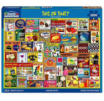 White Mountain White Mountain This or That? Puzzle 1000pcs