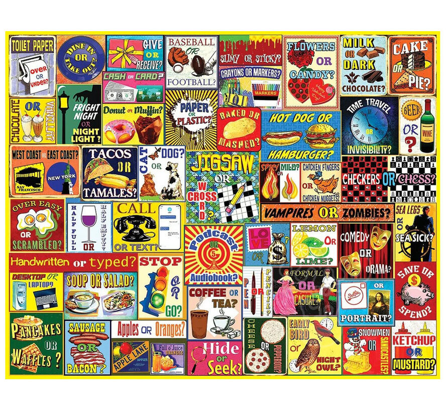 White Mountain This or That? Puzzle 1000pcs
