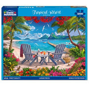 White Mountain White Mountain Tropical Resort Puzzle 1000pcs