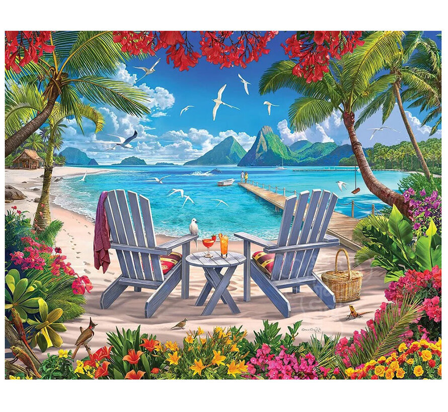 White Mountain Tropical Resort Puzzle 1000pcs