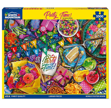 White Mountain White Mountain Party Time Puzzle 1000pcs