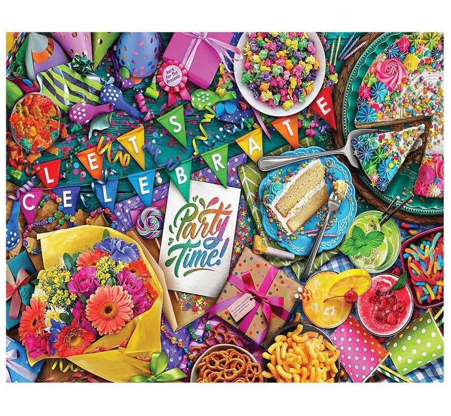 White Mountain Party Time Puzzle 1000pcs