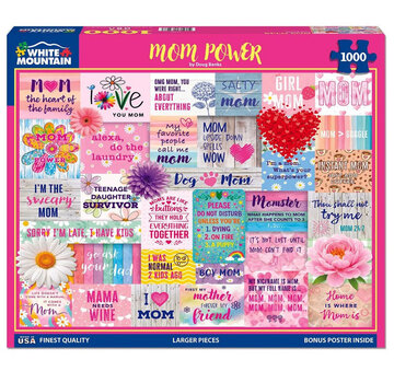 White Mountain White Mountain Mom Power Puzzle 1000pcs