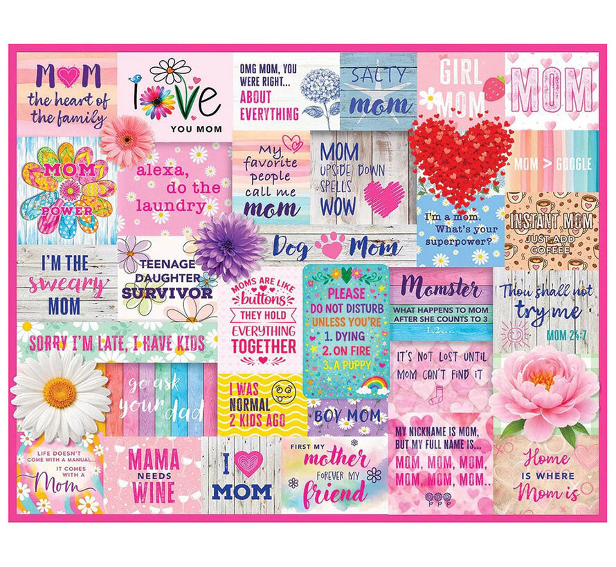 White Mountain Mom Power Puzzle 1000pcs