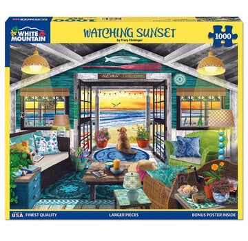 White Mountain White Mountain Watching Sunset Puzzle 1000pcs