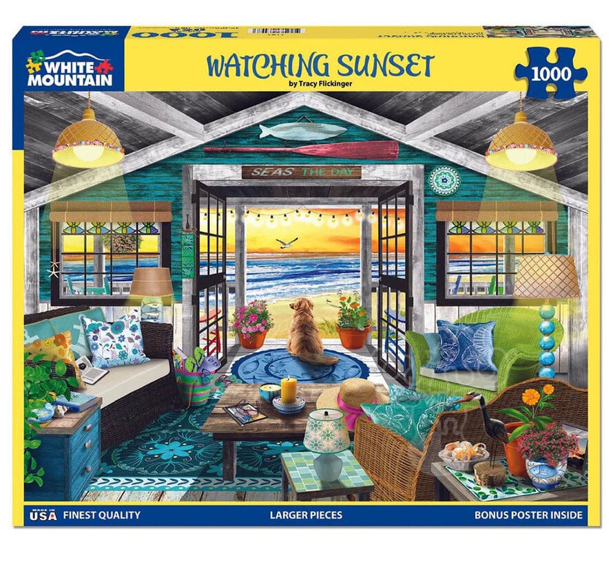 White Mountain Watching Sunset Puzzle 1000pcs