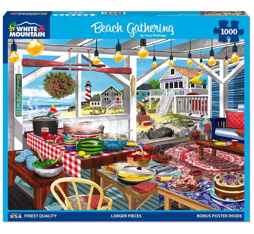 White Mountain Beach Gathering Puzzle 1000pcs