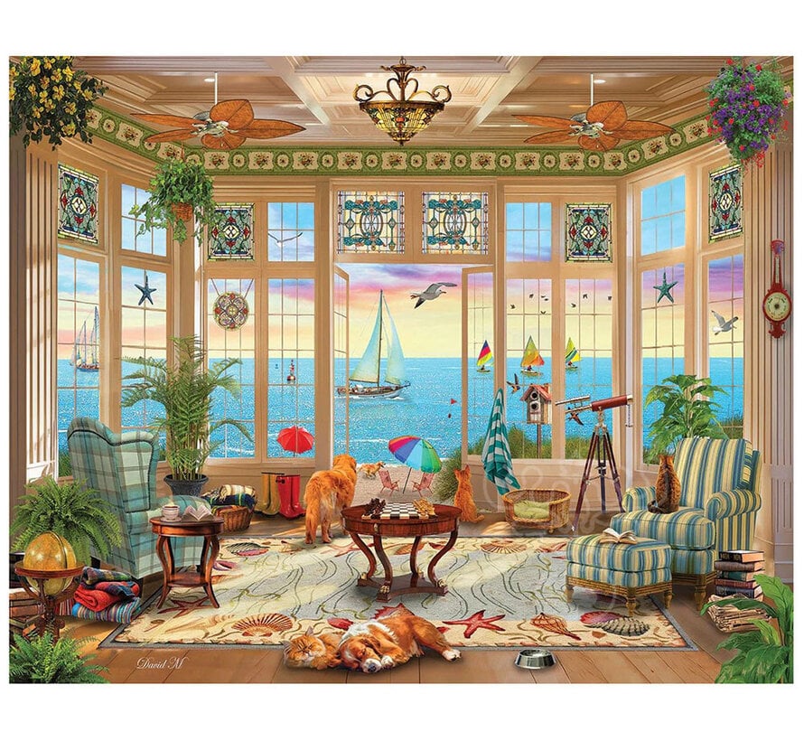 White Mountain Ocean Breeze Puzzle 1000pcs