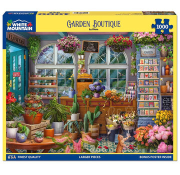 White Mountain White Mountain The Garden Boutique Puzzle 1000pcs
