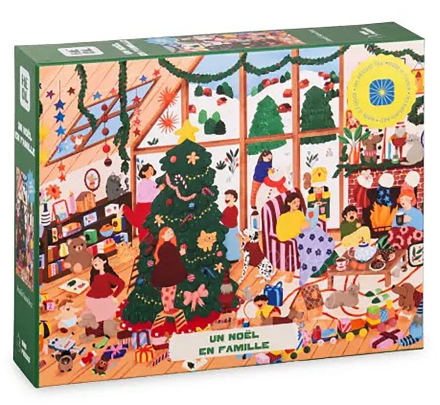 Les éditions Heol Un Noël en famille Puzzle 1000pcs