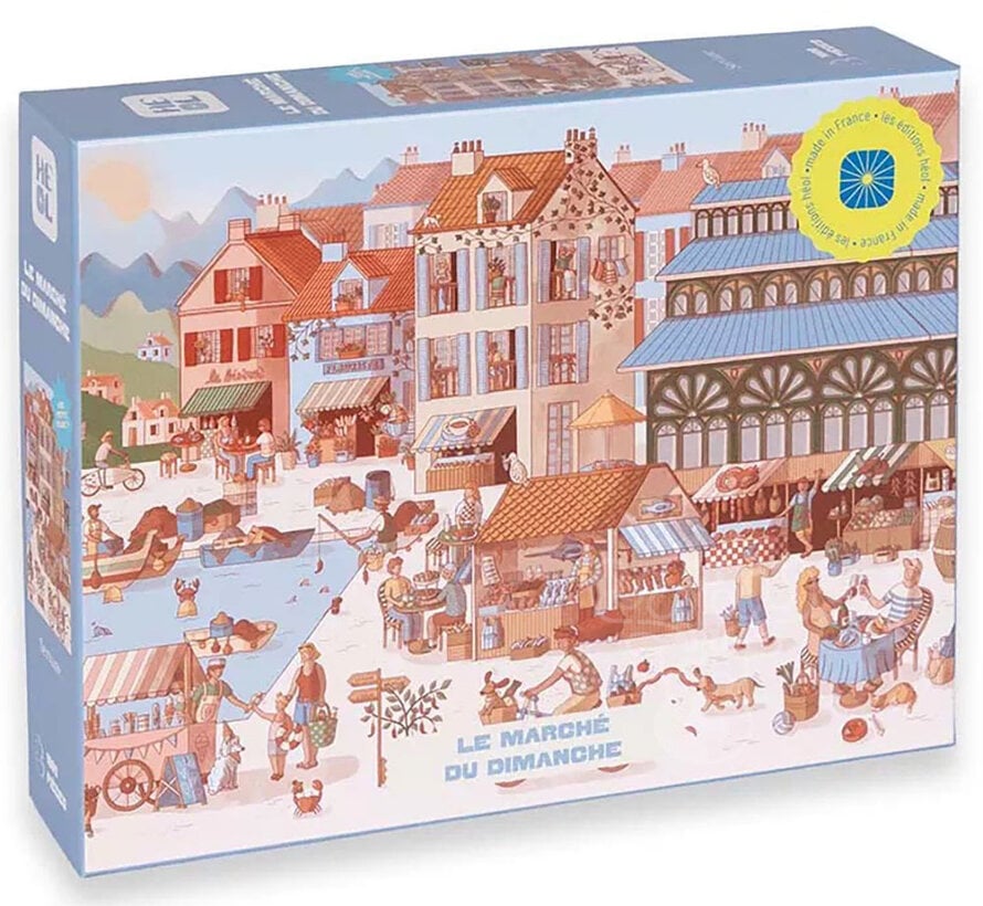 Les éditions Heol Le Marché du Dimanche Puzzle 1000pcs