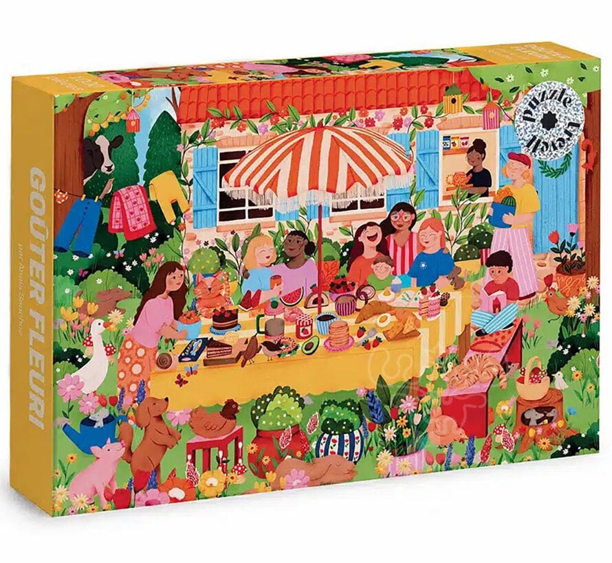 Trevell Goûter Fleuri Puzzle 1000pcs