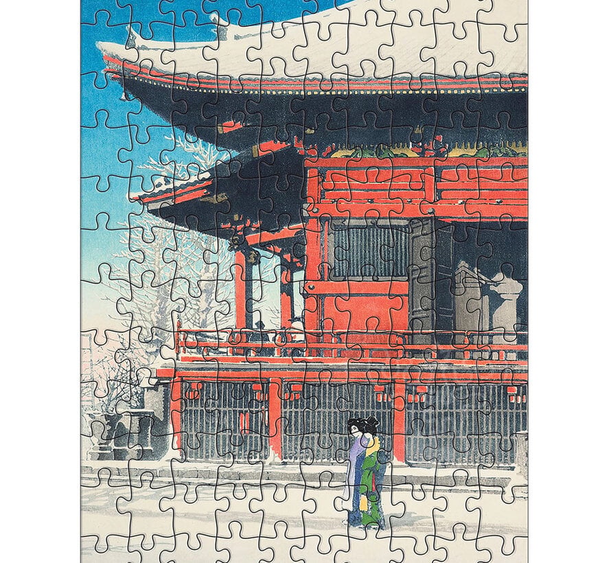 Pomegranate Hasui, Kawase: Snowfall Double-Sided Puzzle 2 x 120pcs