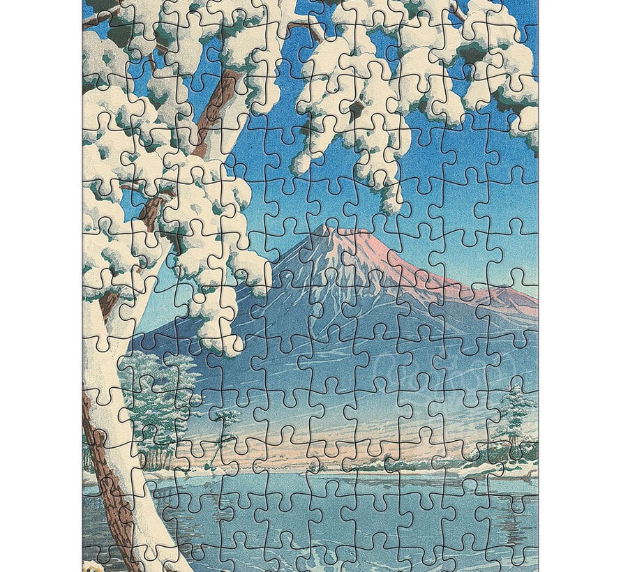 Pomegranate Hasui, Kawase: Snowfall Double-Sided Puzzle 2 x 120pcs