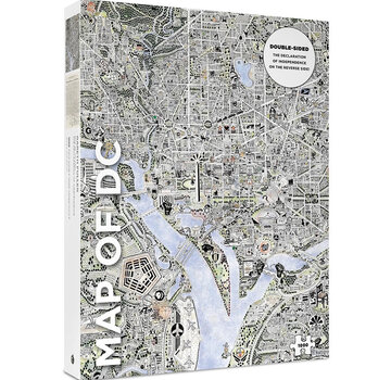 Pomegranate Pomegranate Fuller, Gareth: Map of DC and The Declaration of Independence Double Sided Puzzle 1000pcs