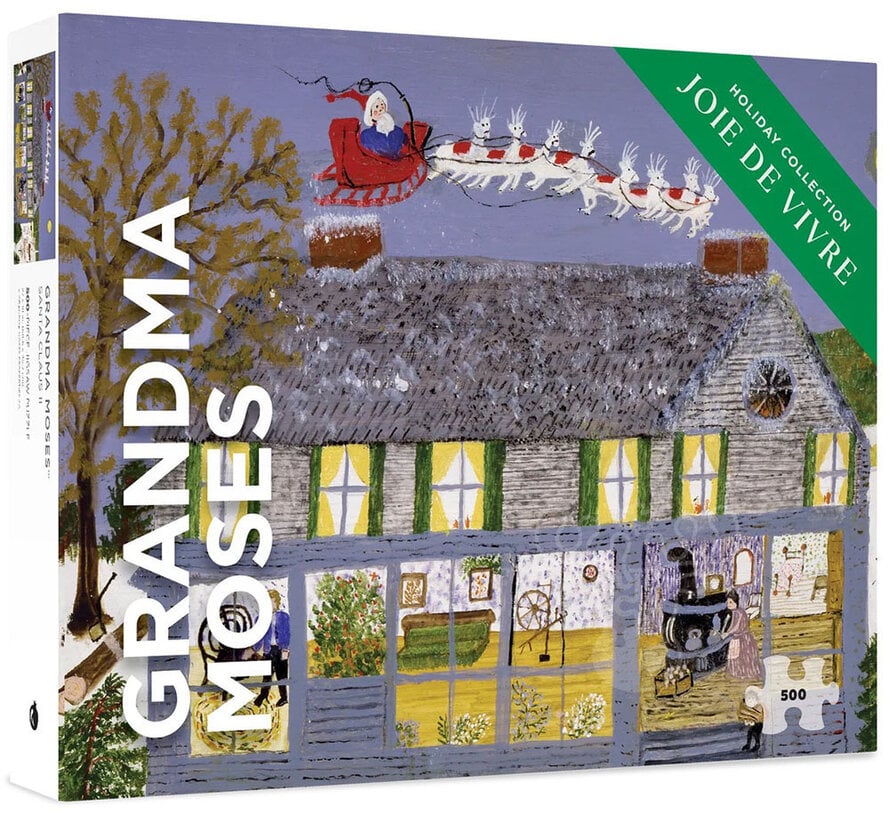 Pomegranate Grandma Moses: Santa Claus II Puzzle 500pcs