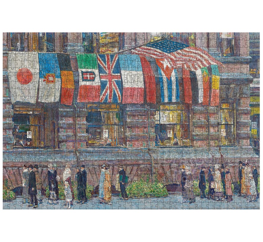 Pomegranate Hassam, Childe: Allied Flags Puzzle 1000pcs