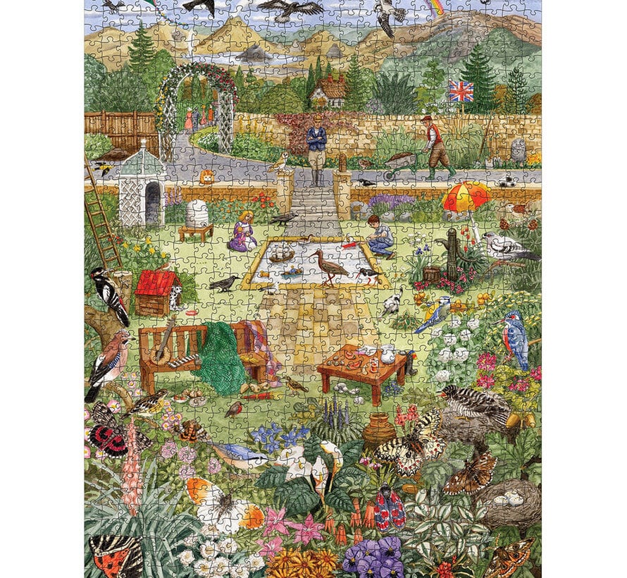 Pomegranate Pitt, Gale: Alphabet Garden Puzzle 1000pcs