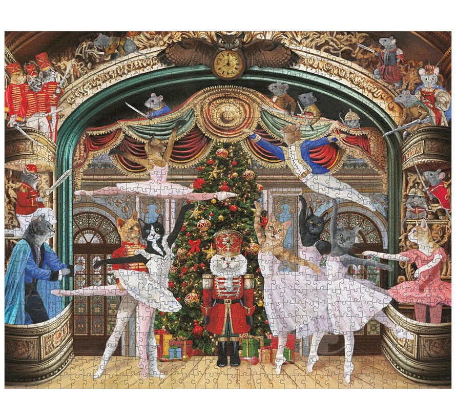 Pomegranate Lew, Carol: Nutcracker Kitties Puzzle 1000pcs