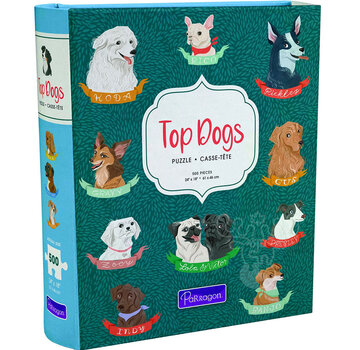 Parragon Books Parragon Top Dogs Puzzle 500pcs Book Box