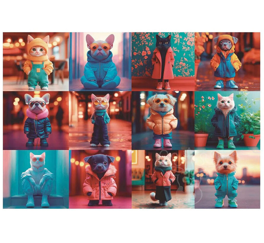 Educa Fashion Animals Puzzle 200pcs
