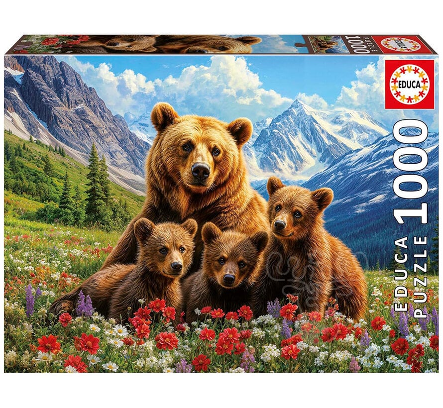 Educa Grizzly Bears In Canada Puzzle 1000pcs