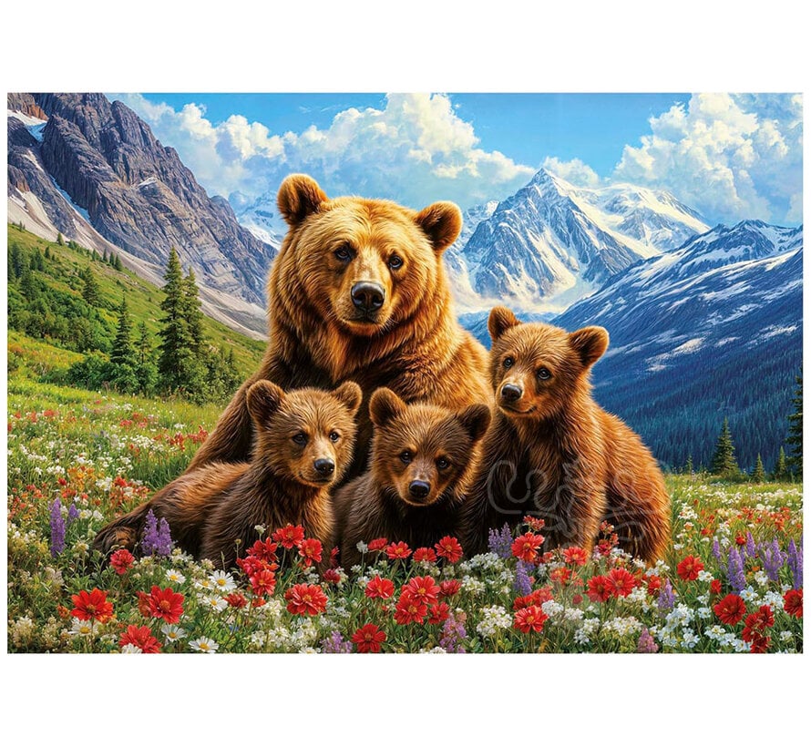Educa Grizzly Bears In Canada Puzzle 1000pcs