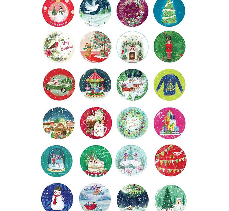 Eurographics Christmas Decoration Advent Calendar Puzzle 24 x 50pcs