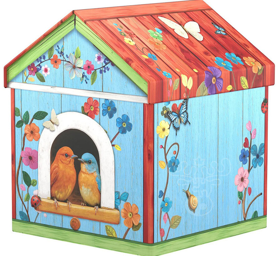 Eurographics Birdhouse Puzzle 550pcs in a Shaped Tin