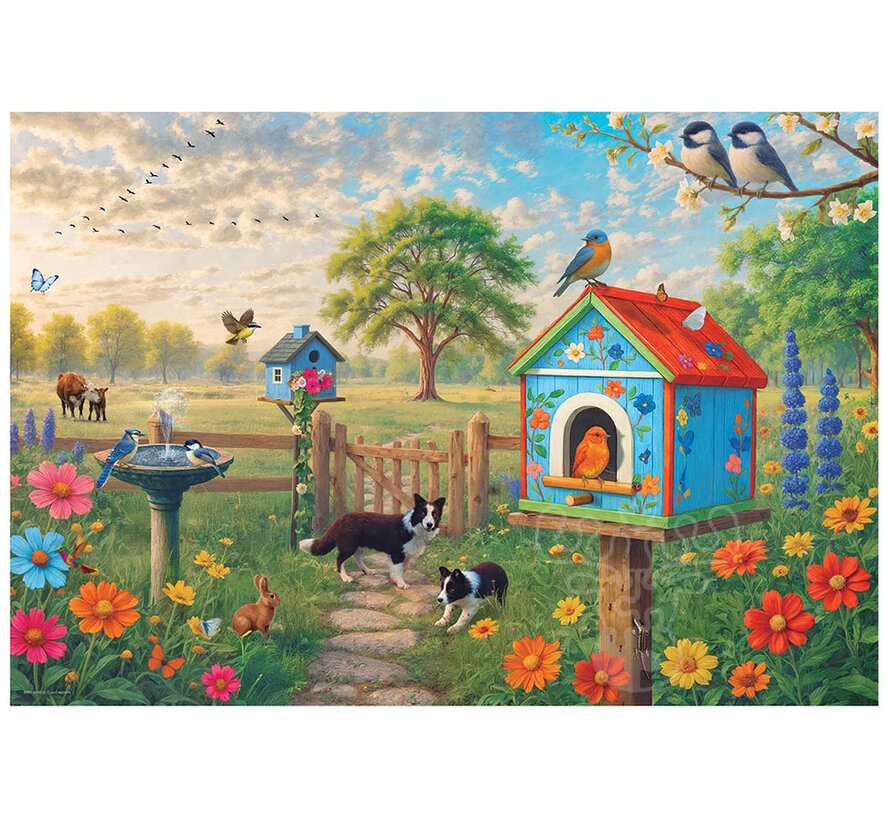 Eurographics Birdhouse Puzzle 550pcs in a Shaped Tin