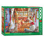 Eurographics Artist Label Chinaglia: Christmas Dinner Puzzle 1000pcs