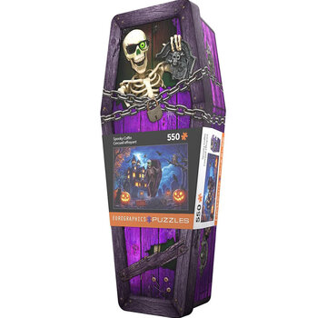 Eurographics Eurographics Spooky Coffin Puzzle 550pcs in a Shaped Tin