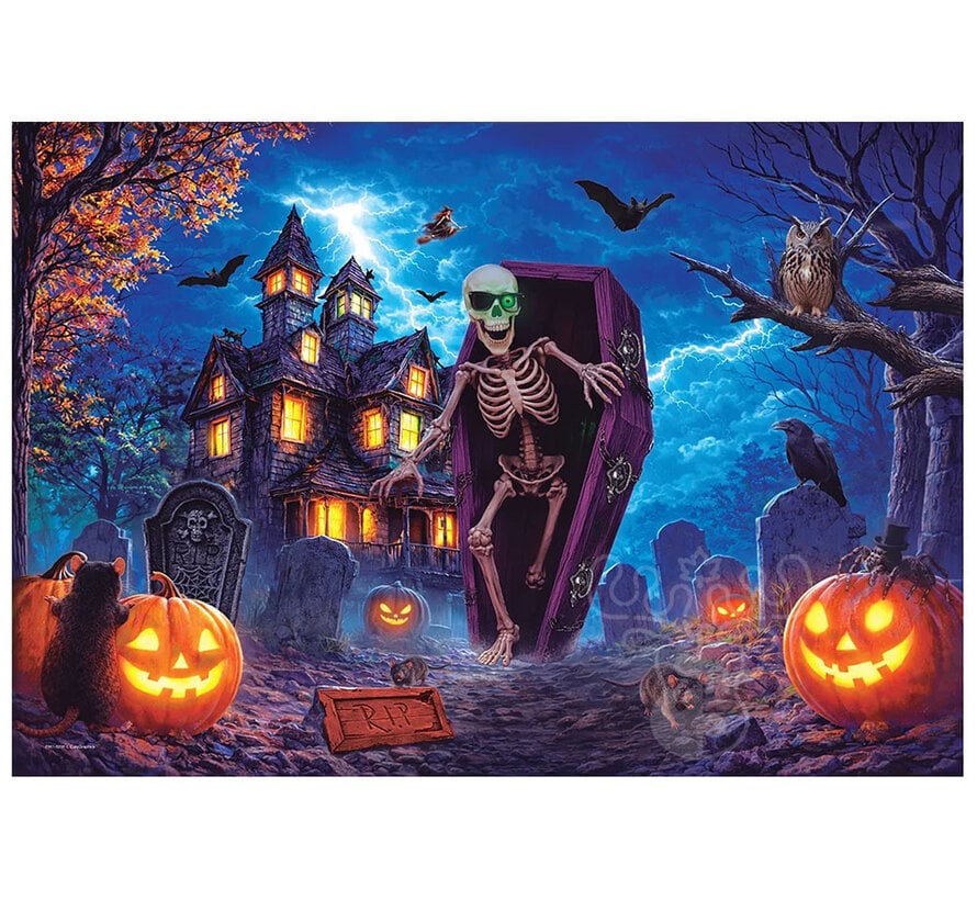 Eurographics Spooky Coffin Puzzle 550pcs in a Shaped Tin